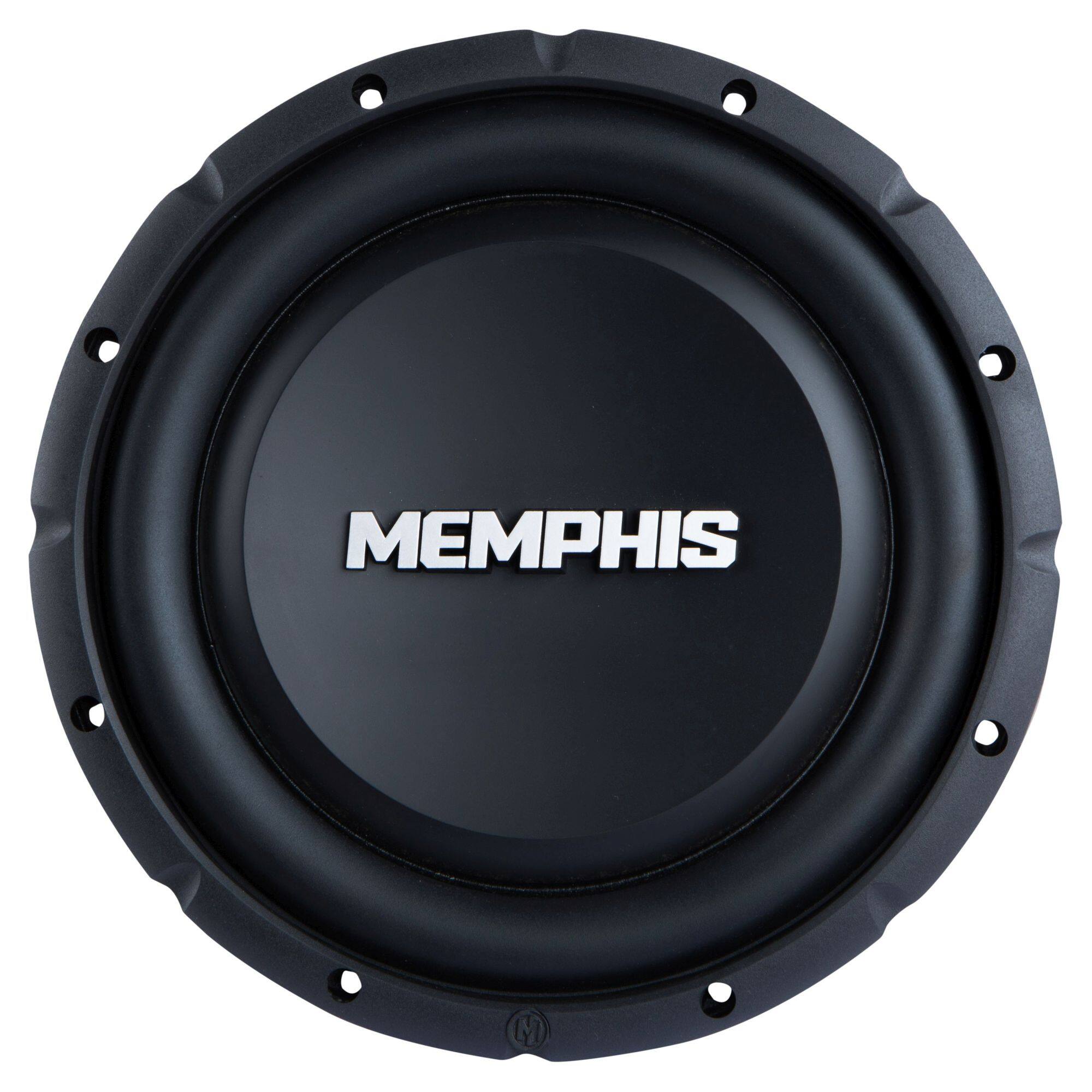 Alt View 10. Memphis Car Audio - Memphis Audio SRXS1044 10" Street Reference Dual 4-Ohm Shallow Mount Subwoofer - 250 wRMS - Black/Gray.