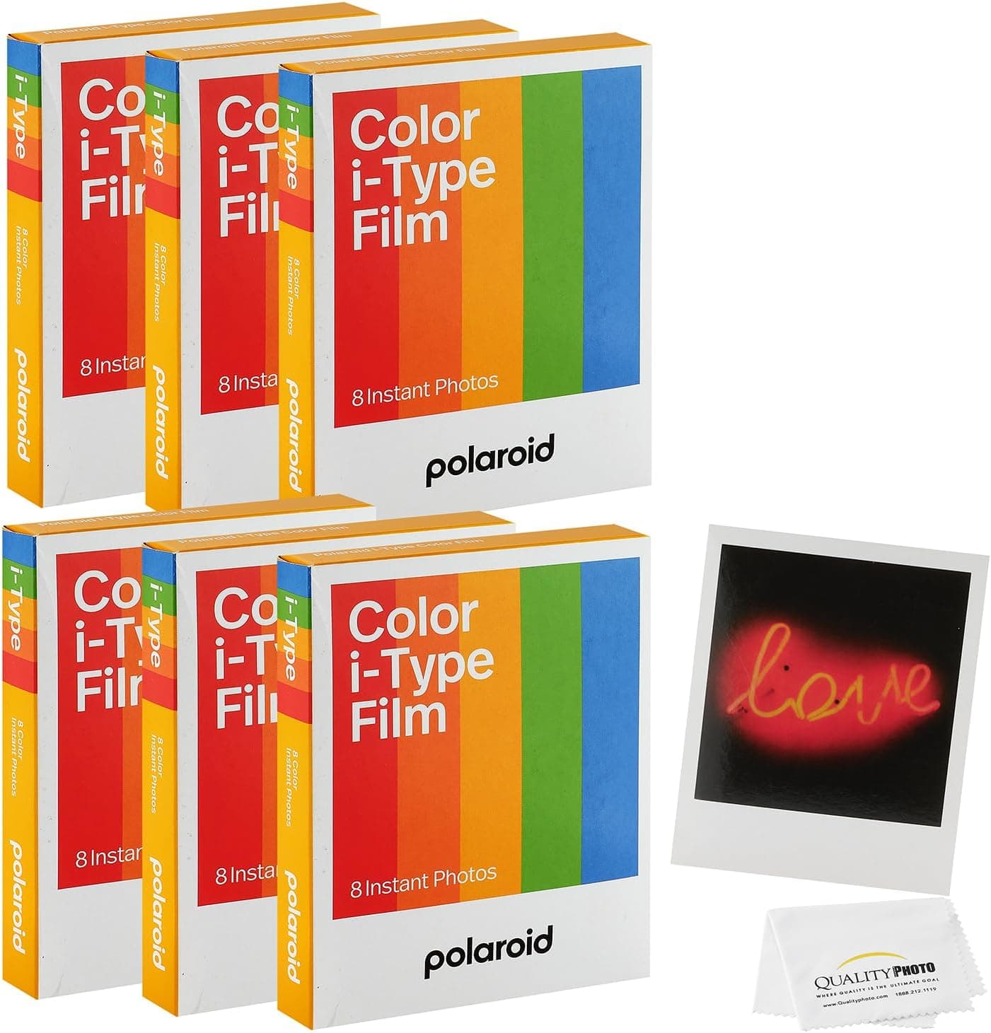 Color Film for I-Type 6 Pack (48 films) Polaroid Color Film for I-Type, W/ Quality Photo Microfiber Cloth price history on PriceWatchPro