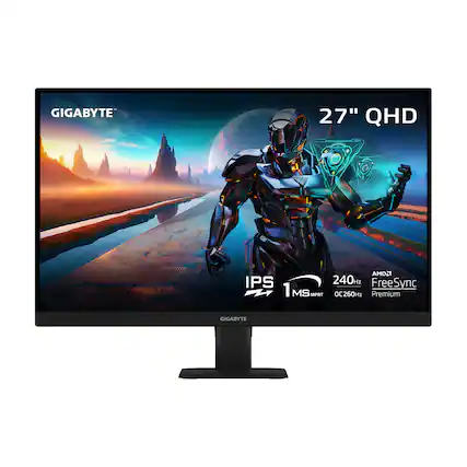 GIGABYTE 27" QHD AMD2 IPS 240Hz FreeSync 1 MSMPR MPRT OC260Hz Premium