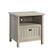 Front. Sauder - Costa Night Stand Dresser - Chalked Chestnut.