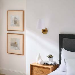Surround Wall Sconce by Modway - White Satin Brass