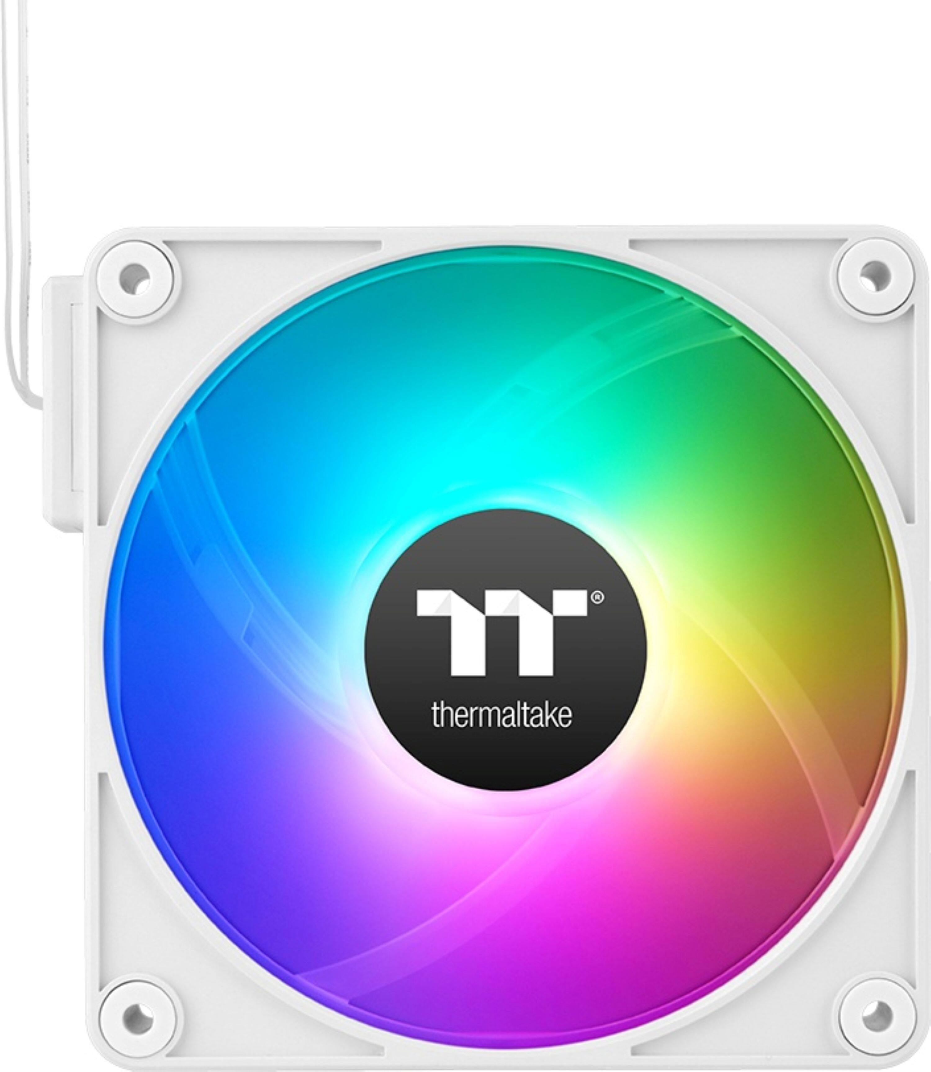 Alt View 1. Thermaltake - CT120 EX ARGB Sync 120mm Computer Case Cooling Fan (3-Pack) - White.