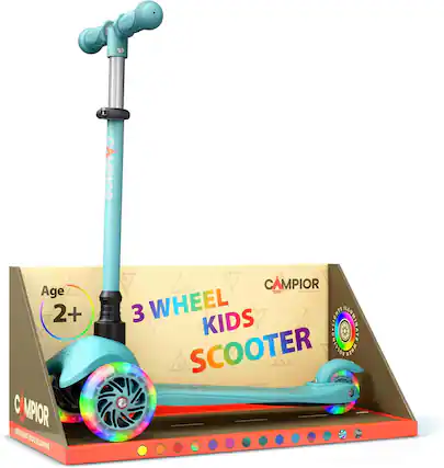 CAMPIOR CAMPIOR Age 2+ CAMPIOR 3 WHEEL KIDS SCOOTER CAMPIOR LED LIGHT KIDS SCOOTER CAMPIOR
