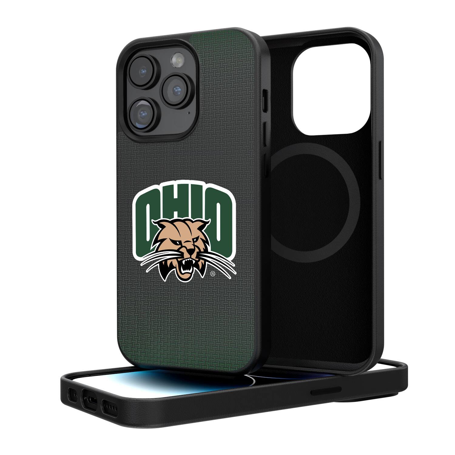 Keyscaper - NCAA - Ohio Bobcats Linen Logo iPhone Magnetic Bump Case - 15 Pro - Black price history on PriceWatchPro