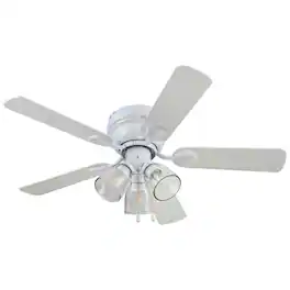 Portage Bay - Renton Ceiling Fan with Quiet, Reversible Motor, 52" - Brushed Nickel