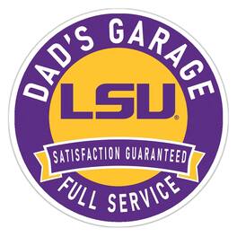 Fan Creations - LSU Tigers 16" Dad's Garage Wood Sign - Multicolor