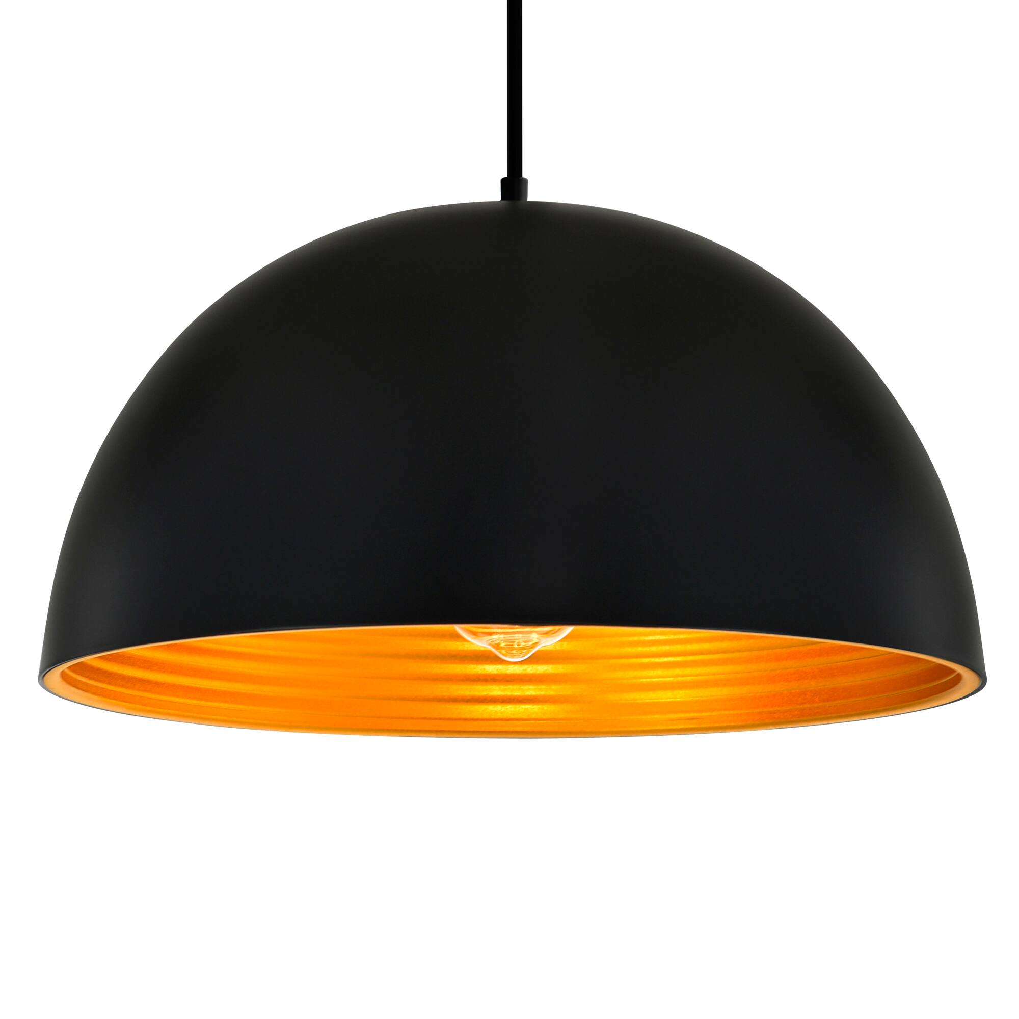 Angle. CWI Lighting - Modest 1 Light Down Pendant With Black Finish - Black.
