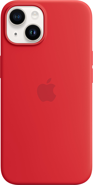 Apple Silicone Case with MagSafe iPhone 14 Red MPRW3ZM/A - Best Buy