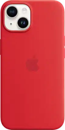 Apple - Silicone Case with MagSafe - iPhone 14 - Red