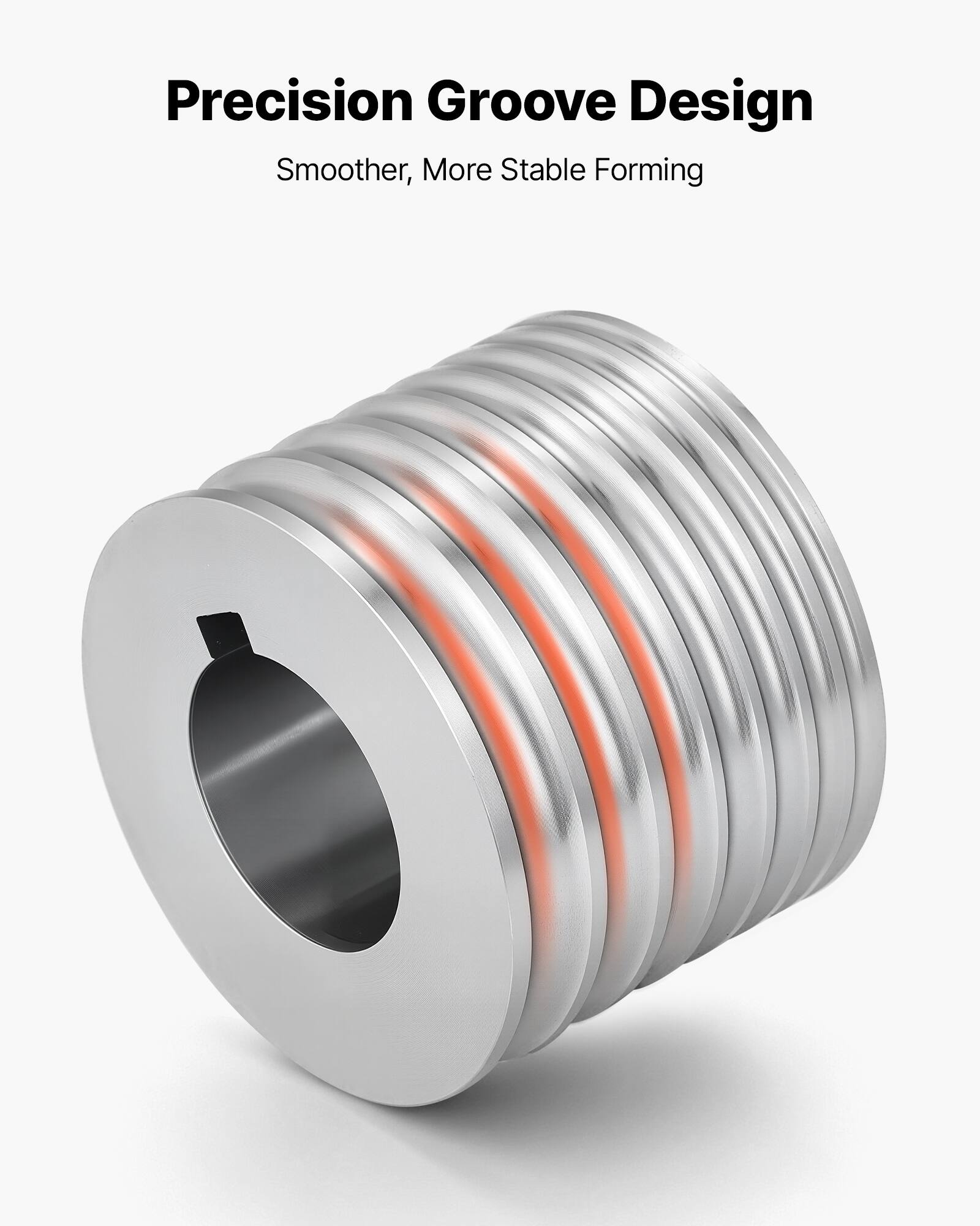 Precision Groove Design  
Smoother, More Stable Forming