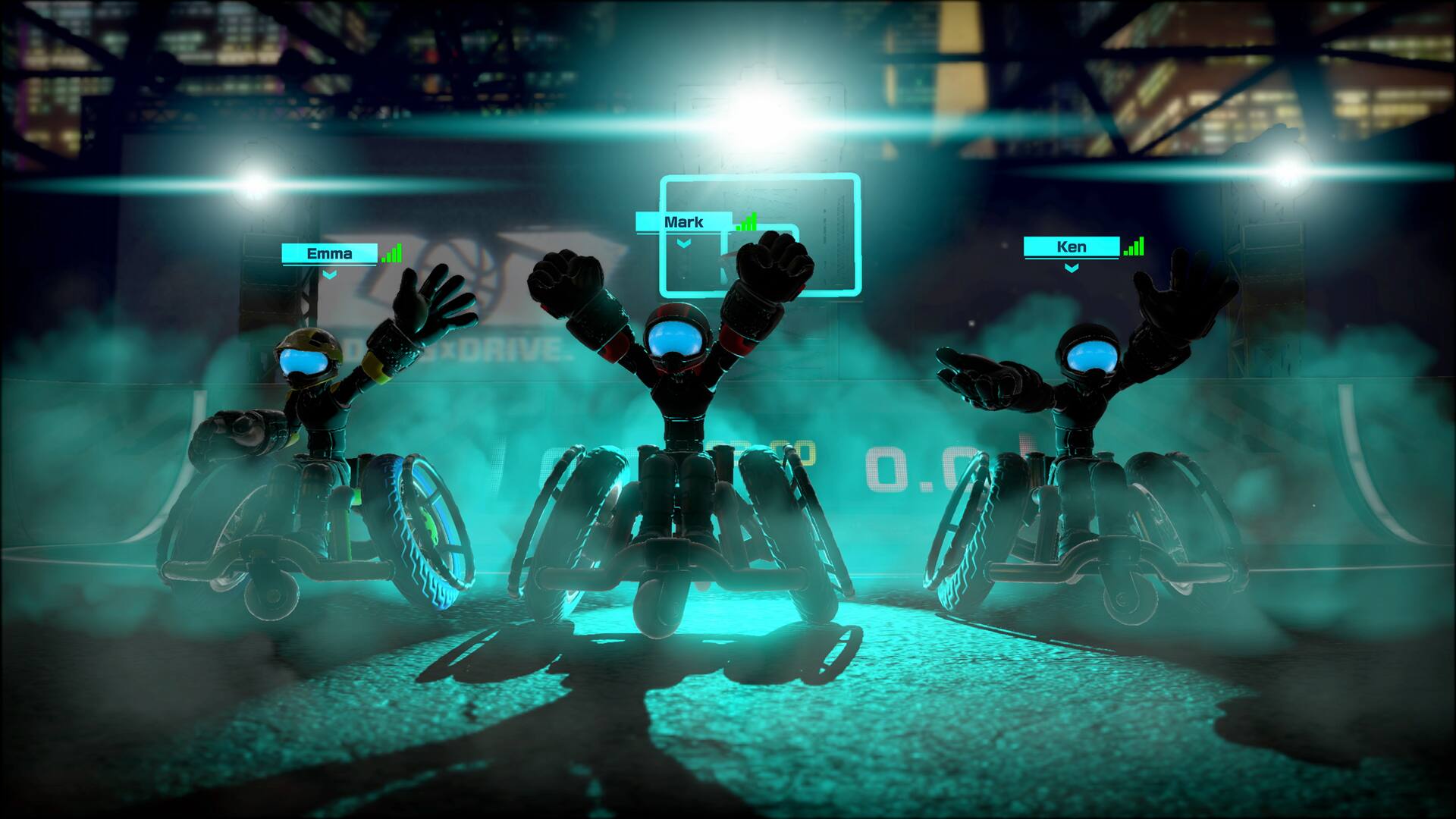 The text on the image is "Emma ll Mark  Ken D XDRIVE EL O O." The correct grouping of these words would be "Emma ll Mark Ken D XDRIVE EL O O."