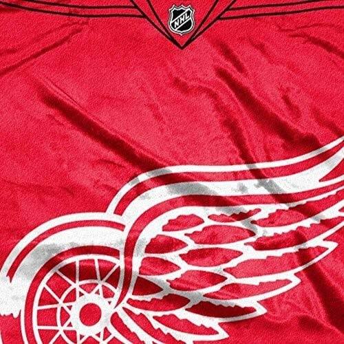 Alt View 2. Northwest - Detroit Red Wings 50x60 inch Jersey Design Royal Plush Raschel Blanket Throw - Multi.