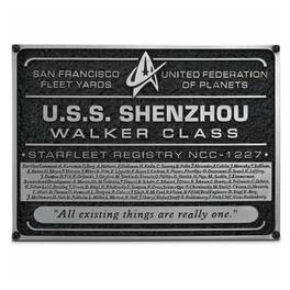 Eaglemoss - Star Trek Discovery Shenzhou NC-1227 Dedication Plaque Replica - Black