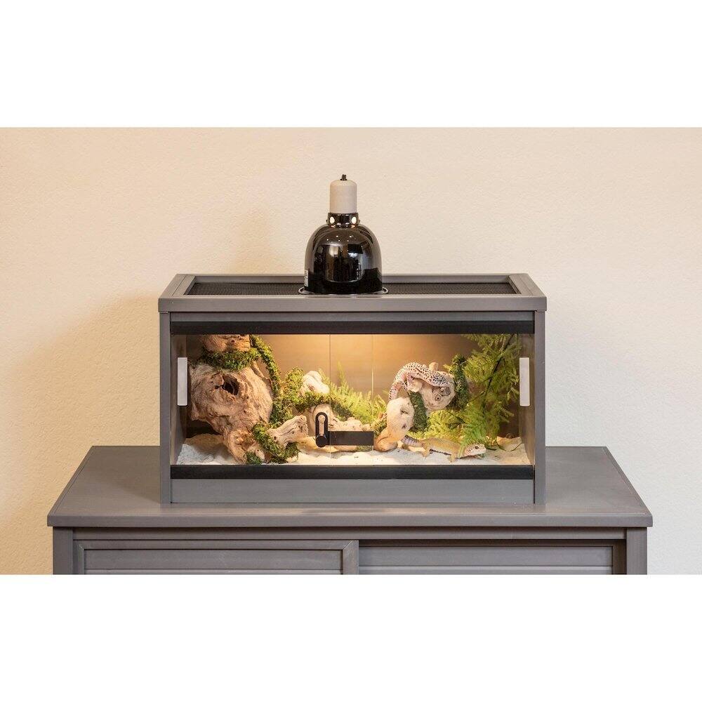 Angle. New Age Pet - 24" Mojave Reptile Lounge Grey.