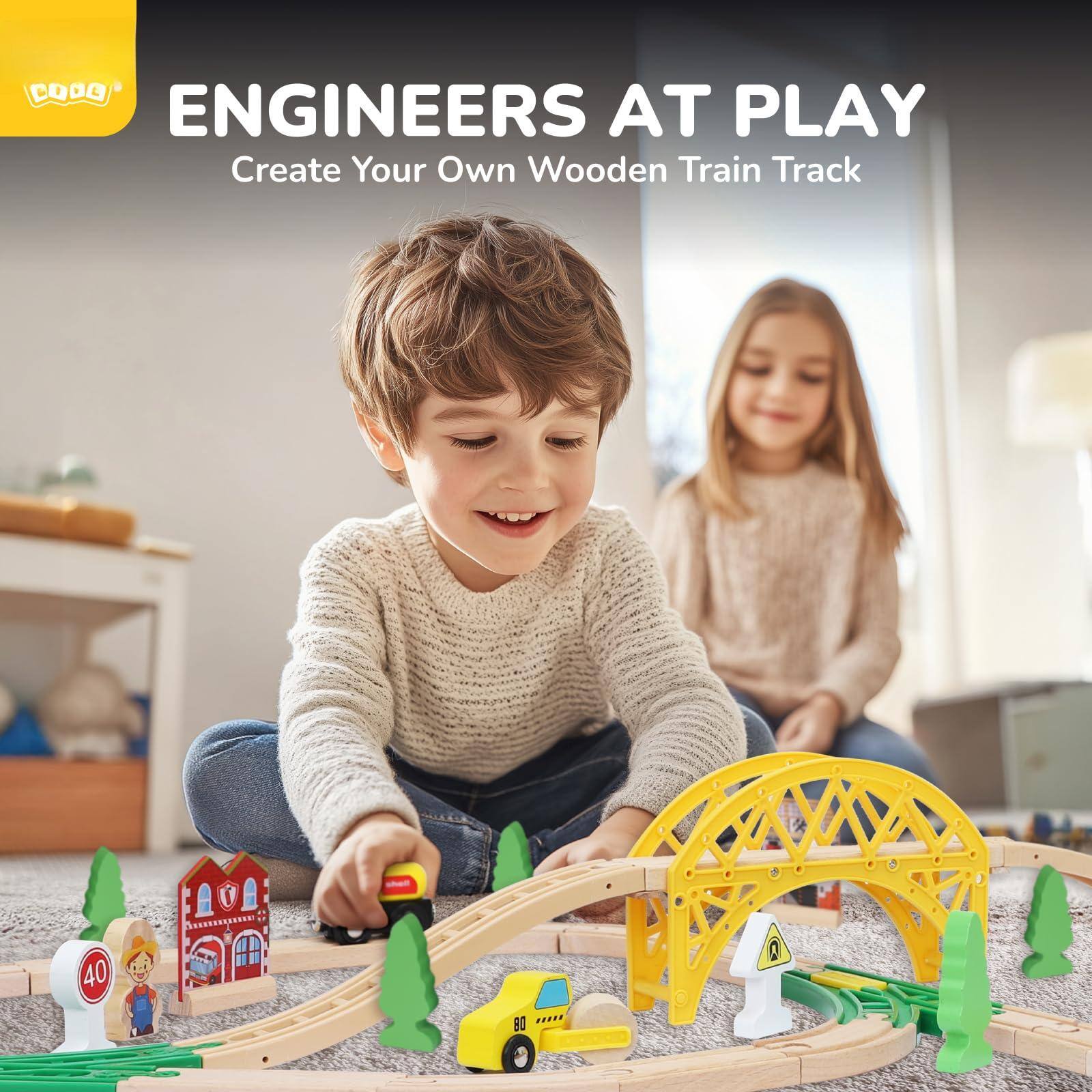 CODO ENGINEERS AT PLAY  
Create Your Own Wooden Train Track