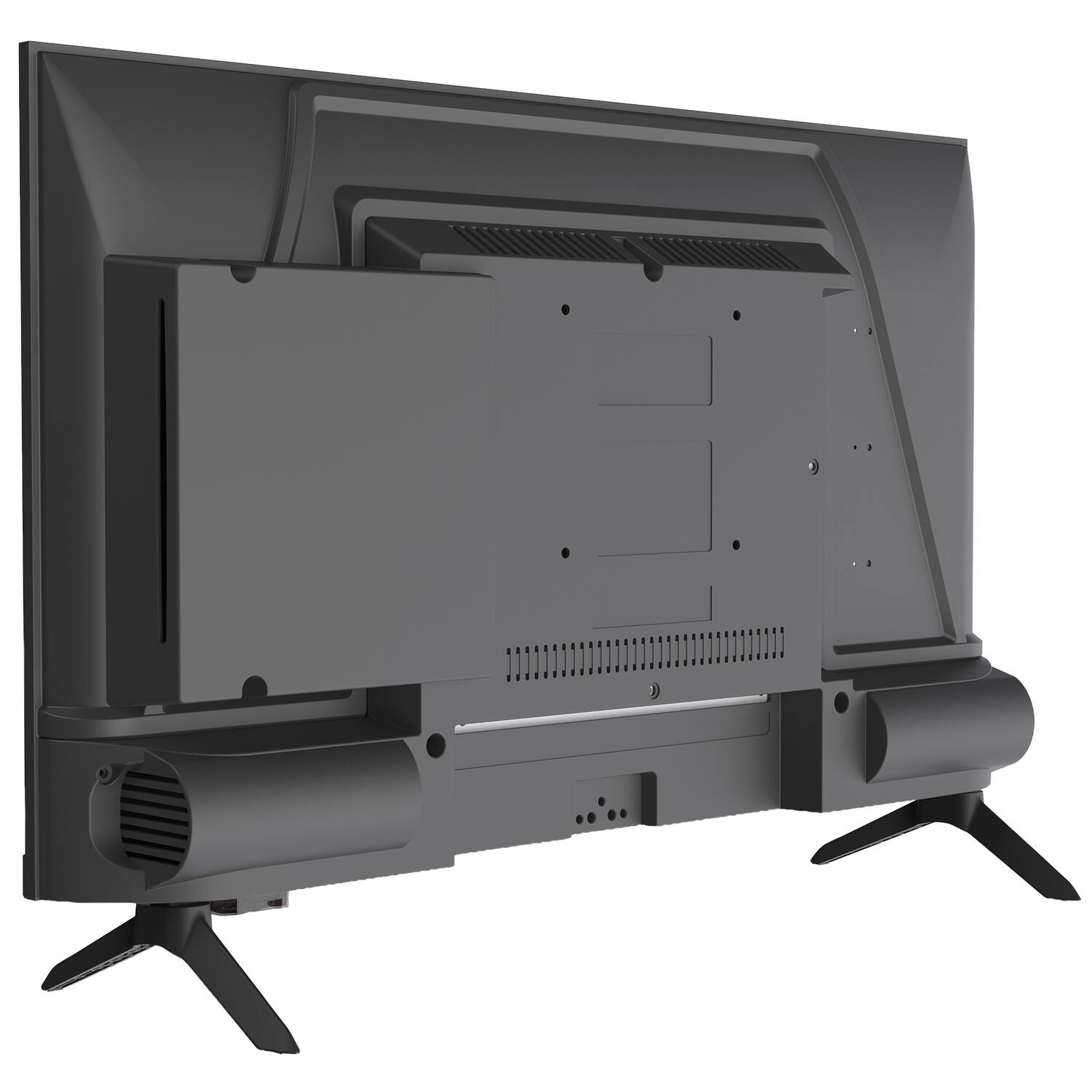 Left. AudioBox - 24" Class 1366 x 768 Frameless HD LED Portable TV/DVD Combo with Remote, Car Charger, TV-24D - Black.