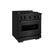 Left. ZLINE - 30 in. Wide 4 Burner Classic Dual Fuel Steel Range with Convection Oven (CDRB-30) - Black Stainless Steel.