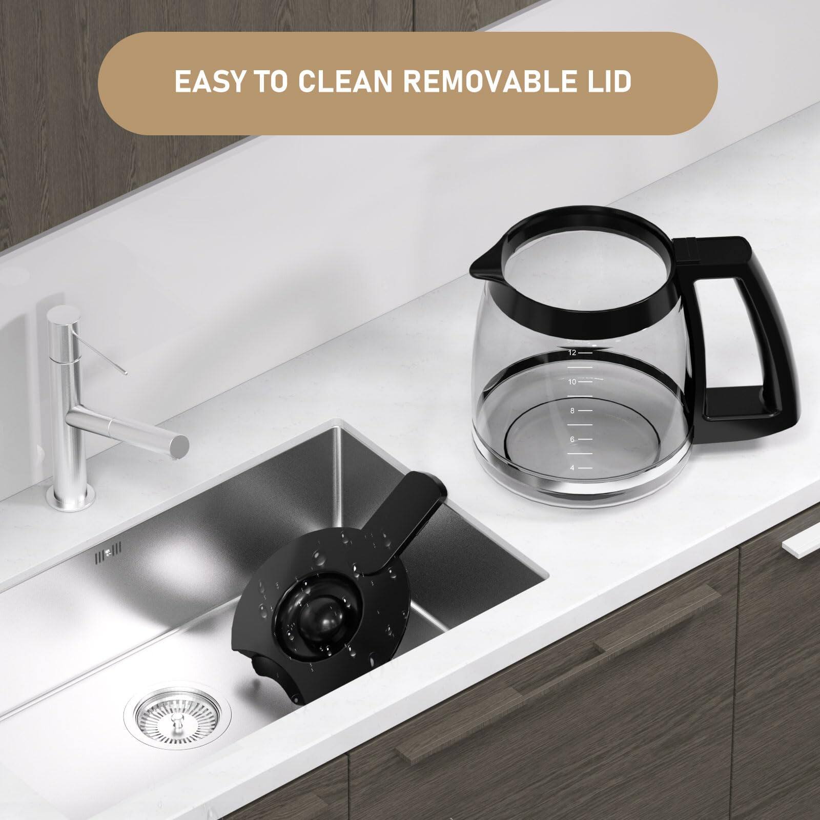 EASY TO CLEAN REMOVABLE LID