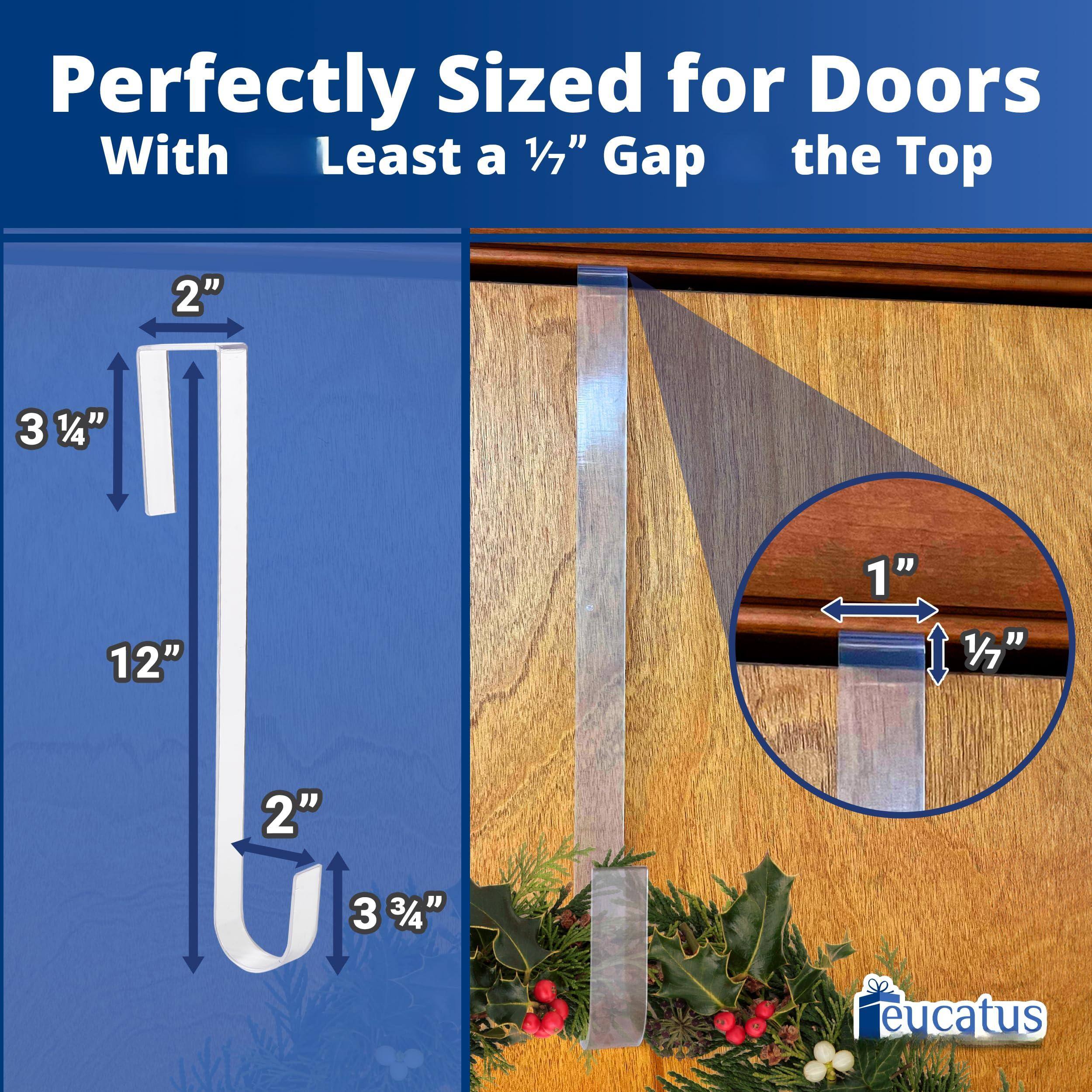 Perfectly Sized for Doors With Least a 1/7" Gap the Top

2"  
3 1/4"  
12"  
2"  
3 3/4"  

1"  
1/7"  

eucatus