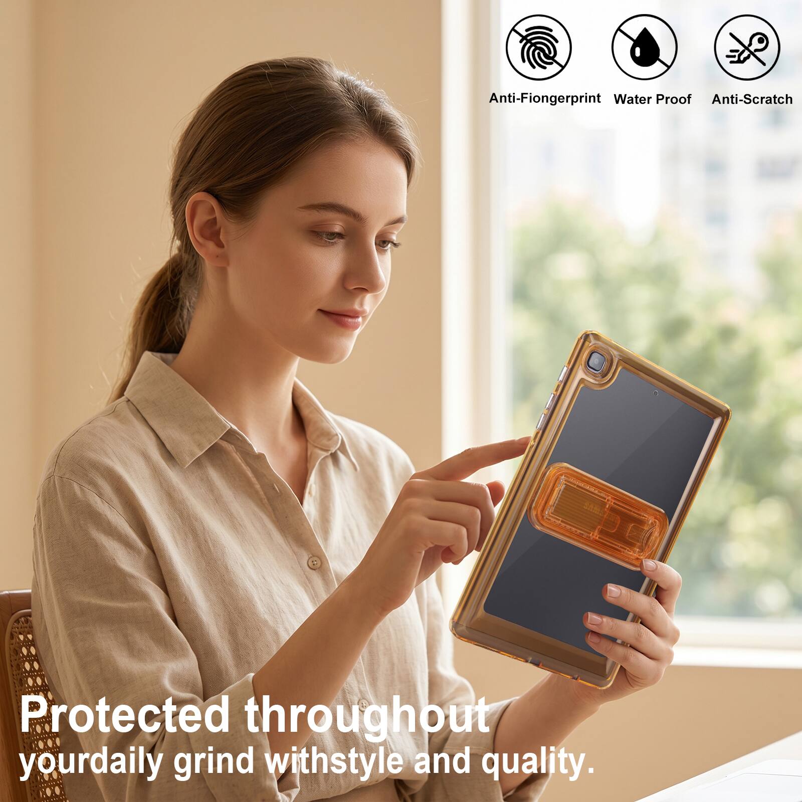Anti-Fingerprint Water Proof Anti-Scratch Protected throughout your daily grind with style and quality.