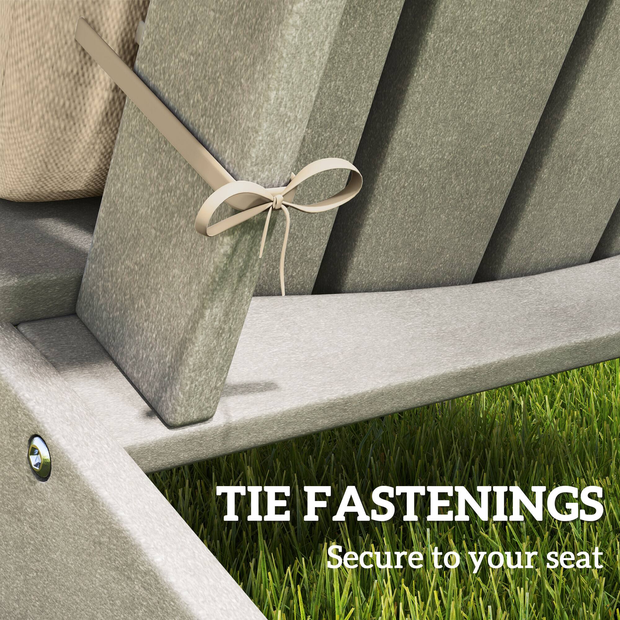 TIE FASTENINGS
Secure to your seat