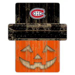 Fan Creations - Montreal Canadiens 12" x 12" Jack-O-Lantern Display - Orange