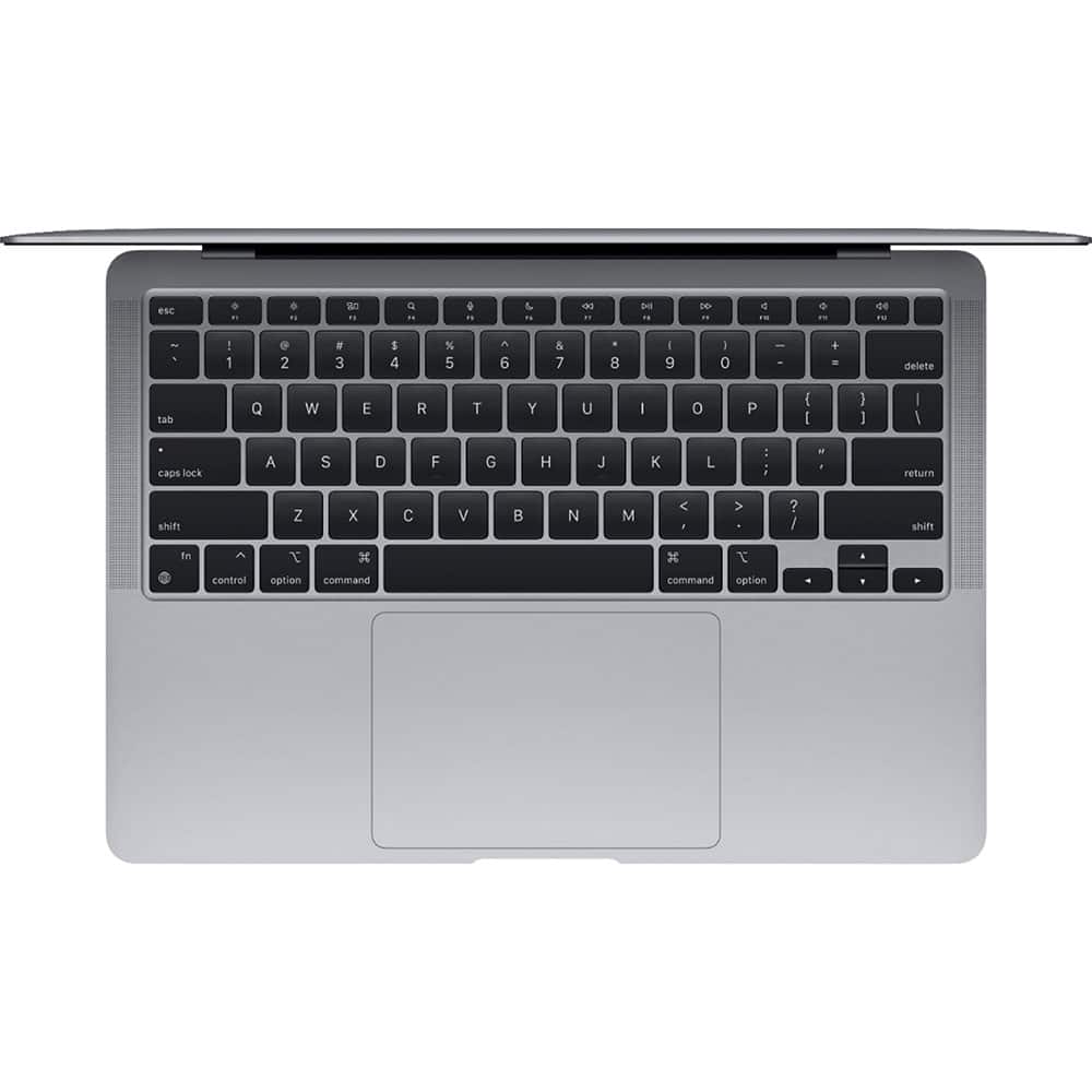 Alt View 1. Apple - Apple MacBook Air 13.3" Certified Refurbished - M1 chip - 8GB Memory - 7 GPU - 256GB SSD (2020) - Space Gray.