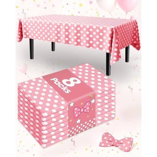 Pink Polka Dot-54" X 108" Rectangle