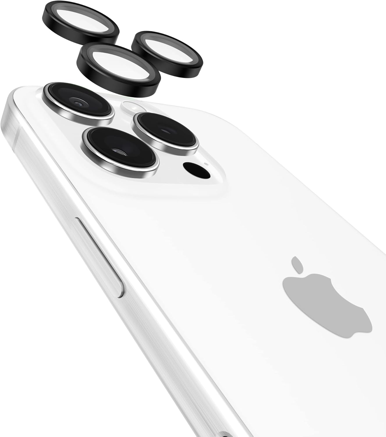 Left. Case-Mate - Case-mate Camera Lens Protector for Apple iPhone 16 Pro / 16 Pro Max 20224| Picture Perfect Ultra High Clarity Glass - Black.