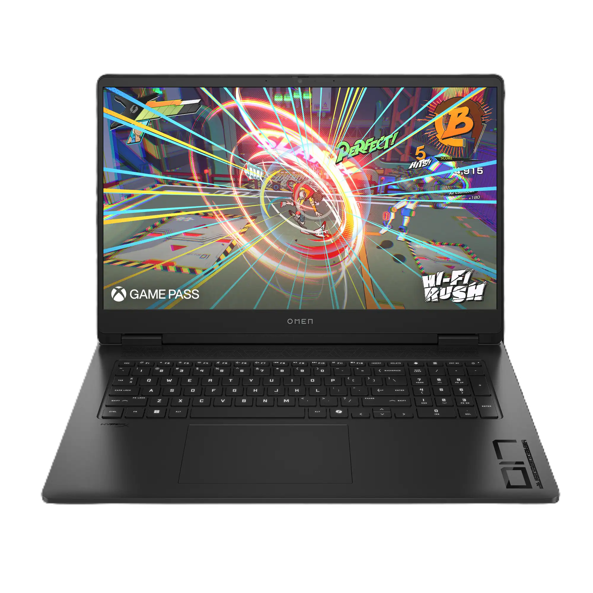 HP - OMEN 17-DB1500NR Gaming Laptop - AMD Ryzen AI 7 350 - 16GB Memory NVIDIA GeForce RTX 5050 - 512GB SSD - Shadow Black