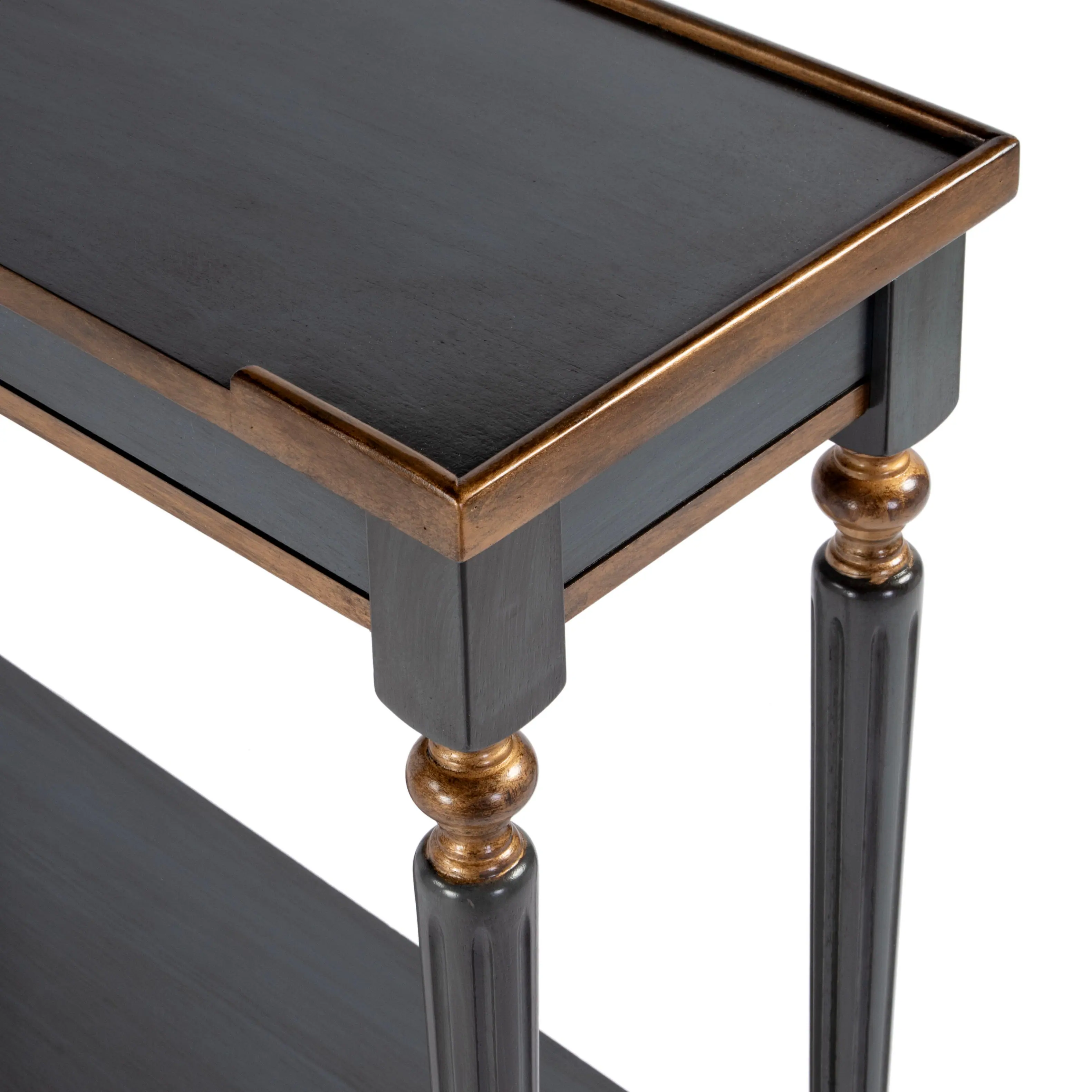 Alt View 4. Butler Specialty - Aubrey 29 in. W Rectangular Console Table with Lower Open Shelf - Pastel Blue.