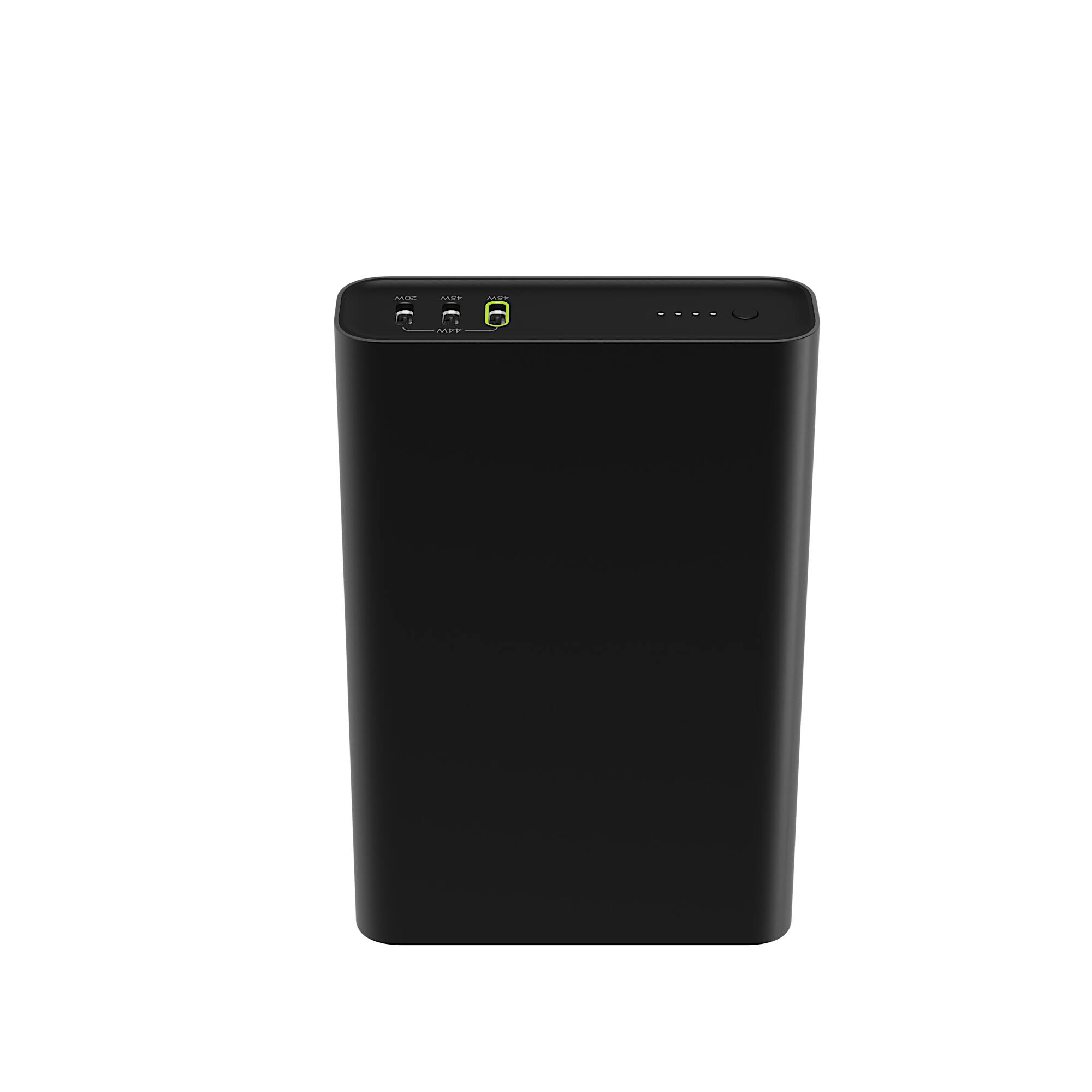 Back. mophie - Powerstation Pro 20,000mAh Power Bank (Gen 3) For iPad, iPhone, Google Pixel, Samsung Galaxy, USB-C Devices - Black.