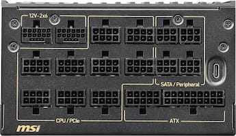 MSI MEG Ai1600T PCIE5 1600W ATX 3.1 & PCIe 5.1 Ready Full Modular MSI MEG Ai1600T PCIE5 1600W ATX 3.1 & PCIe 5.1 Ready Full Modular
