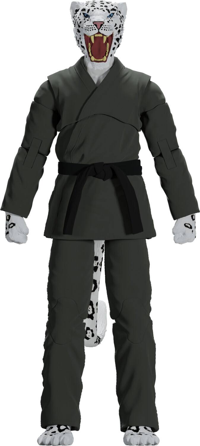 Alt View 1. PopMarket - Jiu Jitsu Combat Creatures - Shadow The Snow Leopard Action Figure - Green Gi   - COLLECTIBLES - Multicolor.