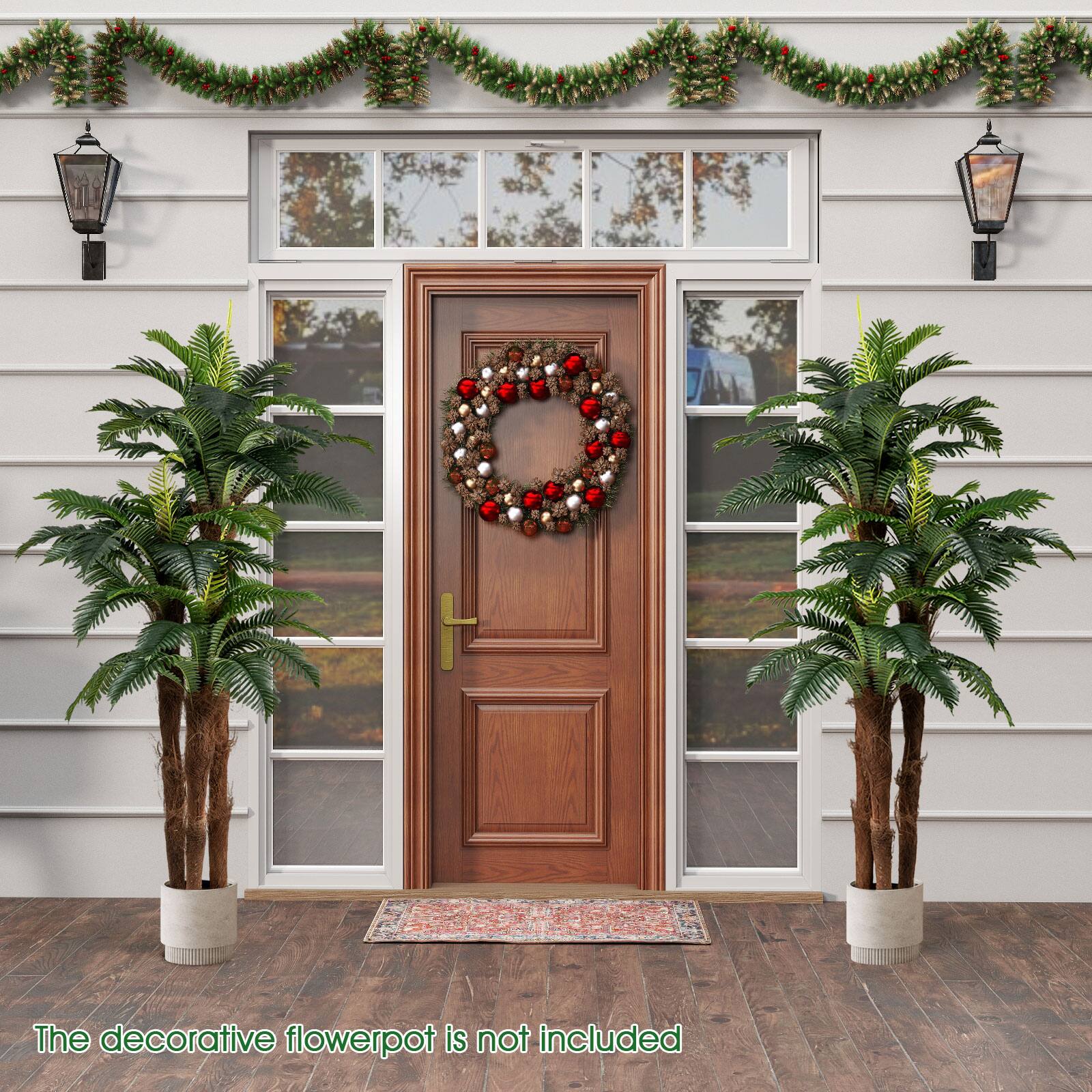 The decorative flowerpot is not included