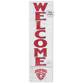 Jardine - Radford Highlanders 10'' x 35'' Indoor/Outdoor Welcome Sign - White