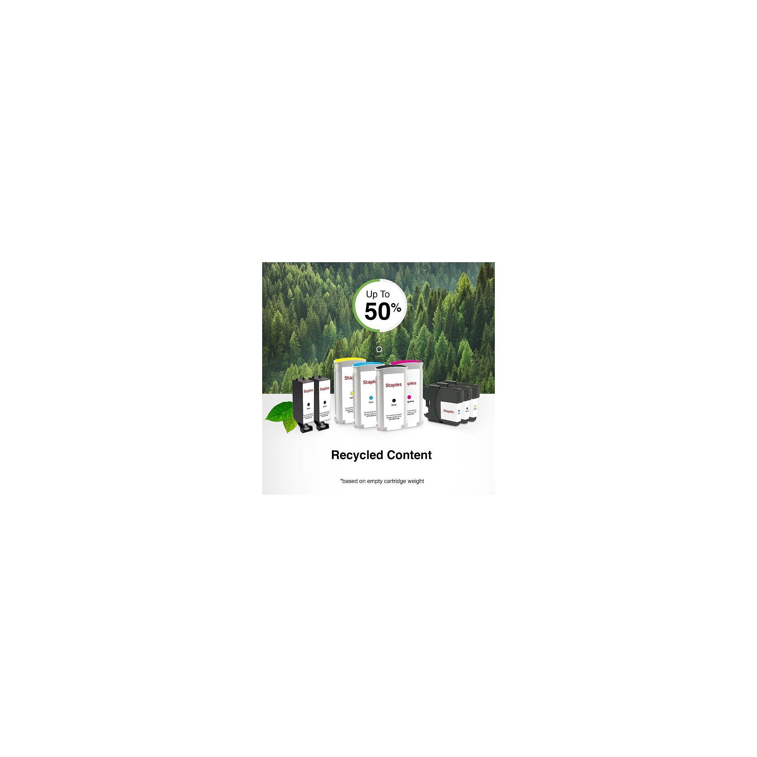 Up To 50% - Staples - Recycled Content - Based on empty cartridge weight