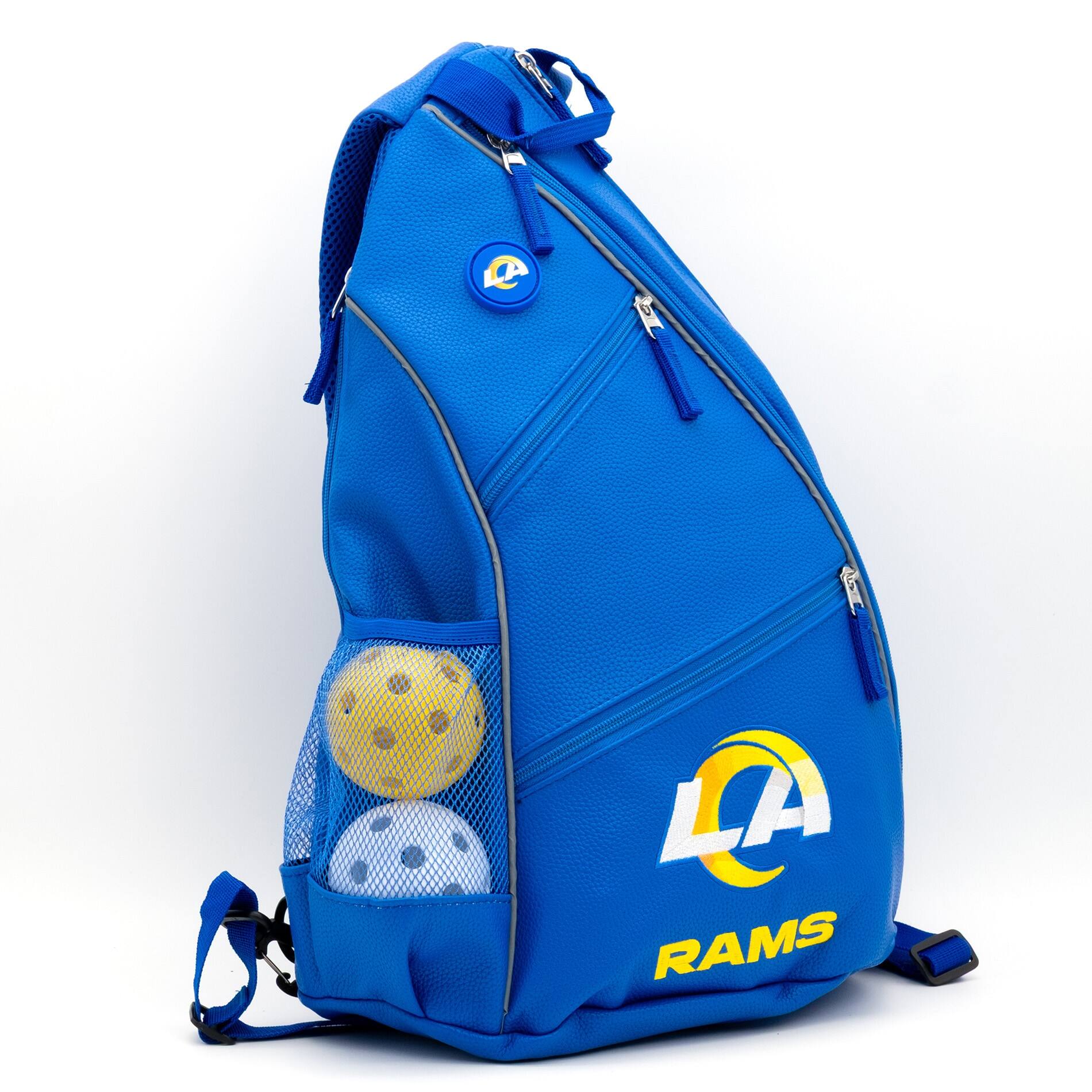 Alt View 2. Team Golf - Los Angeles Rams Embroidered Team Backpack - Multicolor.