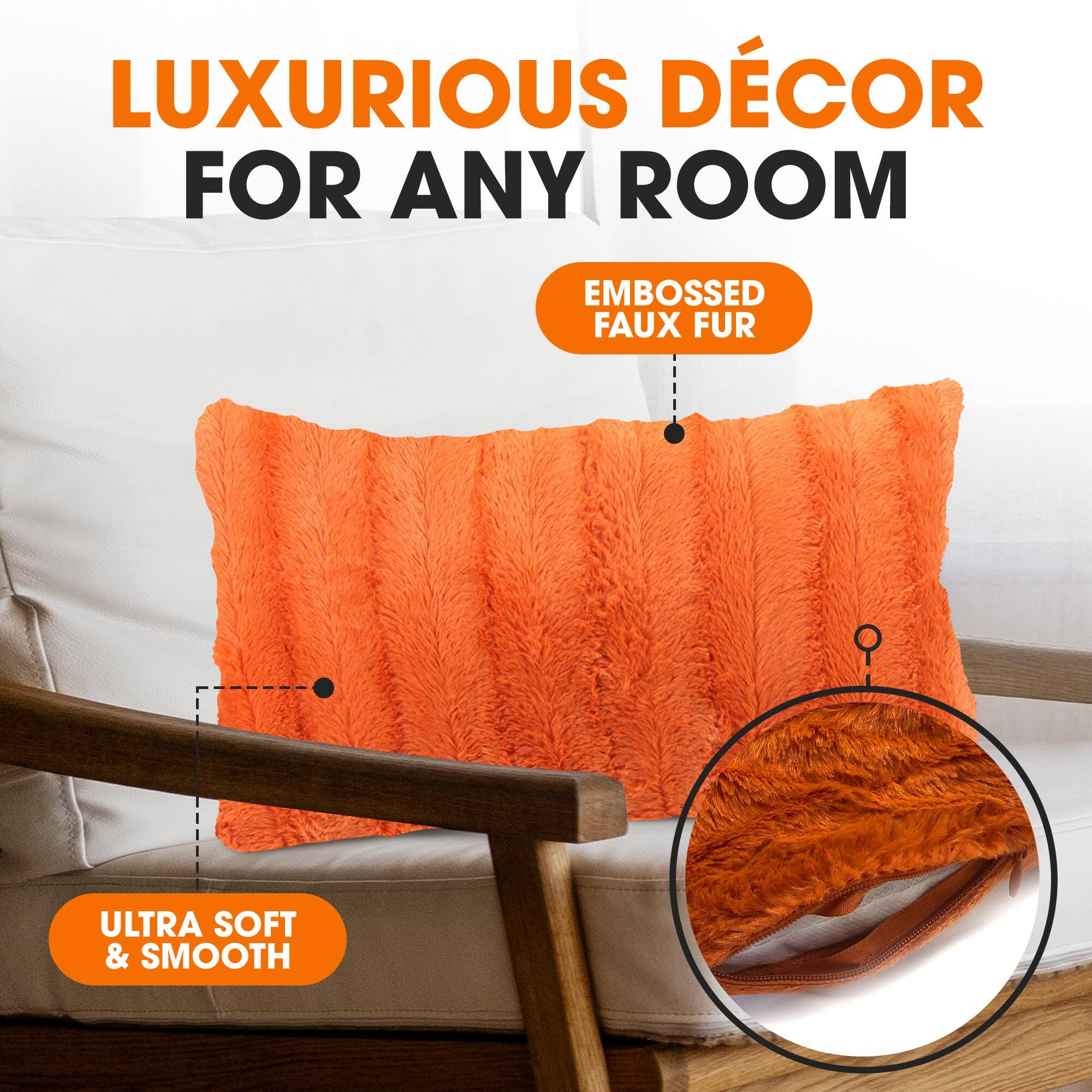 LUXURIOUS DÉCOR FOR ANY ROOM  
EMBOSSED FAUX FUR  
ULTRA SOFT & SMOOTH