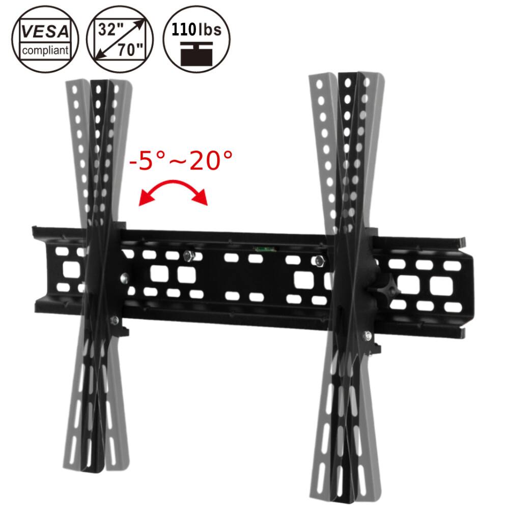 VESA compliant  
32" - 70"  
110 lbs  
-5° ~ 20°
