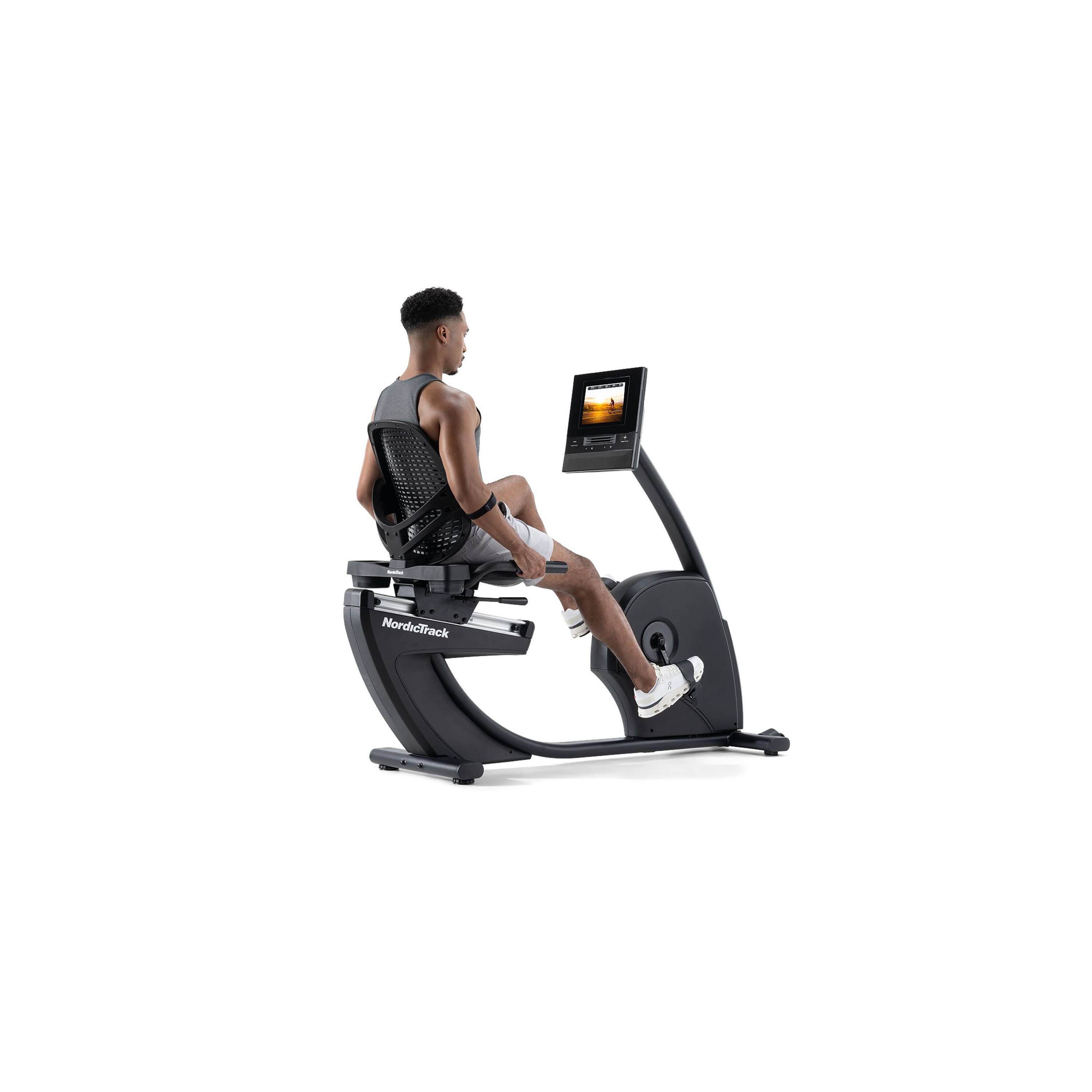 Front. NordicTrack - NordicTrack 10 Recumbent Bike - Black.