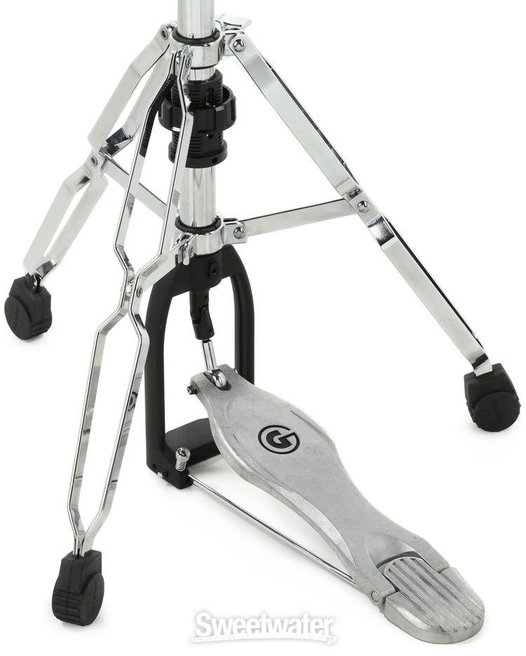 Angle. Gibraltar Hardware - 6000 Series Hi Hat Stand, with Double Braced Tripod Base, Swiveling Legs and Step Tension Adjustment.