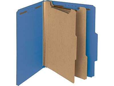 "Smead - Heavy Duty Pressboard Classification Folder, 2-Dividers, 2"" Expansion, Letter Size, Dark 10/Box - Blue" price history on PriceWatchPro