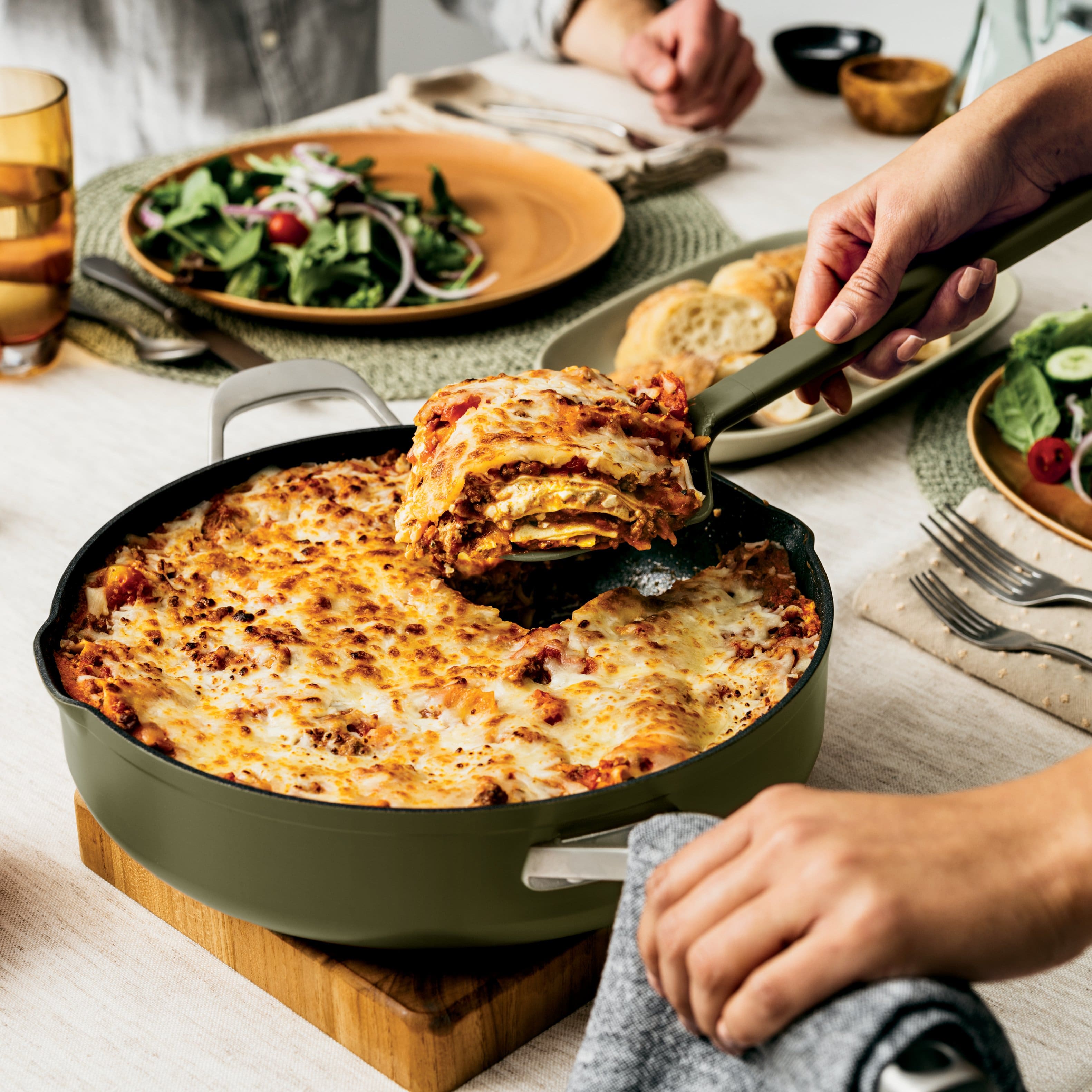 Alt View 15. Ninja - Foodi NeverStick PossiblePan - Olive Green.