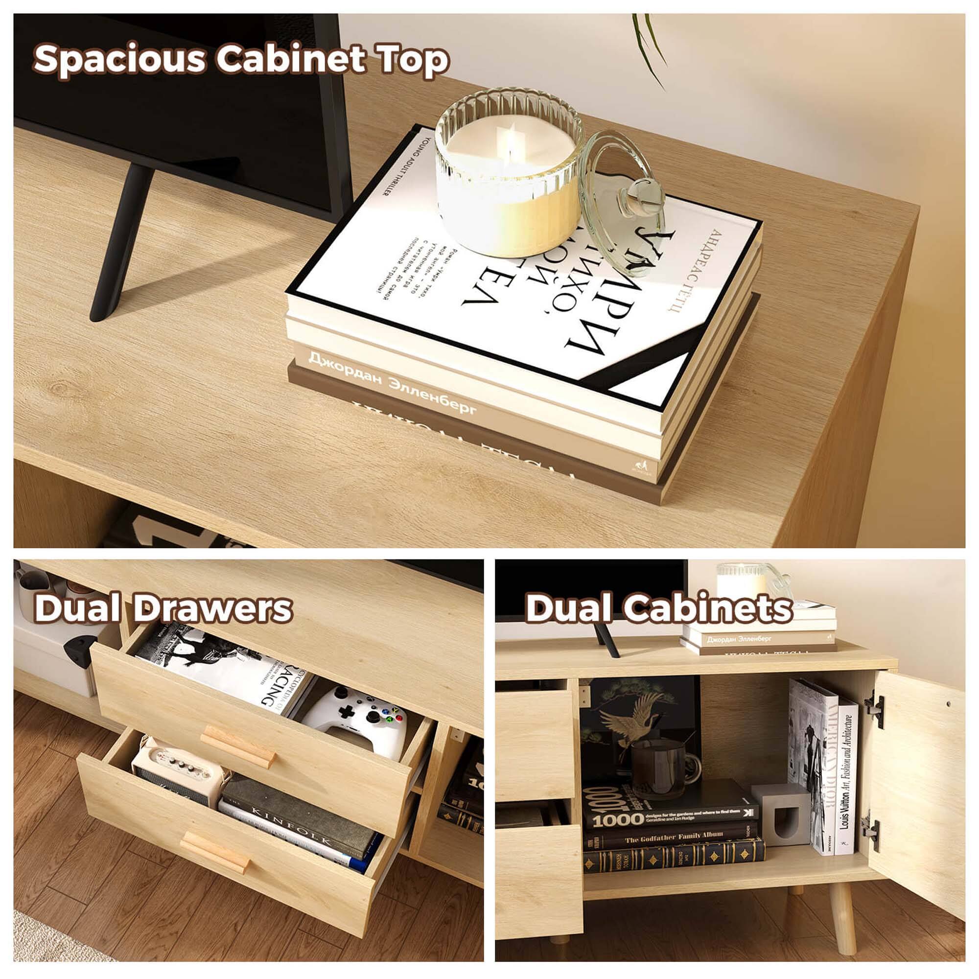 The text on the image is grouped and corrected as follows:

1. Spacious Cabinet Top:
"Spacious Cabinet Top"
2. Dual Drawers:
"Dual Drawers"
3. Dual Cabinets:
"Dual Cabinets"
4. Dual Drawers:
"Dual Drawers"
5. Dual Cabinets:
"Dual Cabinets"
6. Dual Drawers:
"Dual Drawers"
7. Dual Cabinets:
"Dual Cabinets"
8. Dual Drawers:
"Dual Drawers"
9. Dual Cabinets:
"Dual Cabinets"
10. Dual Drawers:
"Dual Drawers"
11. Dual Cabinets:
"Dual Cabinets"
12. Dual Drawers:
"Dual Drawers"
13. Dual Cabinets:
"Dual Cabinets"
14. Dual Drawers:
"Dual Drawers"
15. Dual Cabinets:
"Dual Cabinets"
16. Dual Drawers:
"Dual Drawers"
17. Dual Cabinets:
"Dual Cabinets"
18. Dual Drawers:
"Dual Drawers"
19. Dual Cabinets:
"Dual Cabinets"
20. Dual Drawers:
"Dual Drawers"
21. Dual Cabinets:
"Dual Cabinets"
22. Dual Drawers:
"Dual Drawers"
23. Dual Cabinets:
"Dual Cabinets"
24. Dual Drawers:
"Dual Drawers"
25. Dual Cabinets:
"Dual Cabinets"
26. Dual Drawers:
"Dual Drawers"
27. Dual Cabinets:
"Dual Cabinets"
28. Dual Drawers:
"Dual Drawers"
29. Dual Cabinets:
"Dual Cabinets"
30. Dual Drawers:
"D