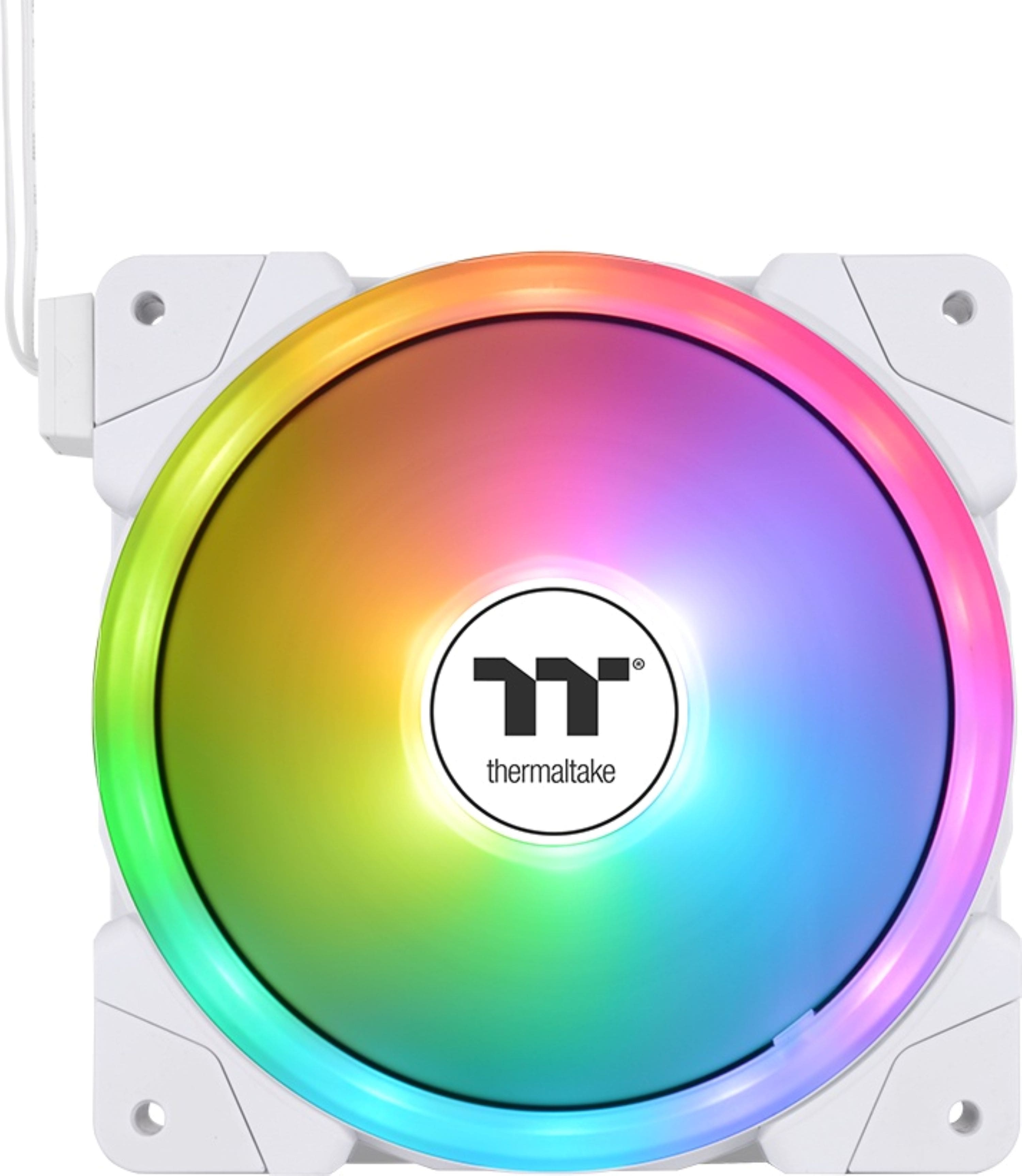 Alt View 2. Thermaltake - SWAFAN EX12 ARGB Sync 120mm Computer Case Cooling Fan TT Premium Edition (3-Pack) - Snow.