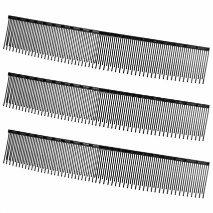Front. RYHNUYNE - Lawn Sweeper Brush Replacement 3 Pack, 23.4 in PP Bristles, 26 in Sweeping Width, Fits S19-002A Push Sweepers - Black.