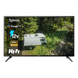 Sylvox - 40" Vehicle Series 12V RV Camper Smart TV 1080P with Google TV, WiFi & Bluetooth, DC/AC Powered Television