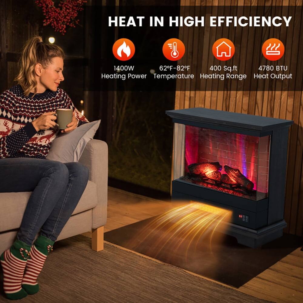 HEAT IN HIGH EFFICIENCY

1400W Heating Power

62°F-82°F Temperature

400 Sq.ft Heating Range

4780 BTU Heat Output