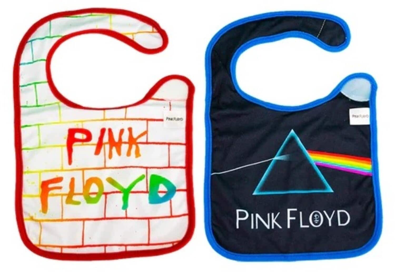 PopMarket - Pink Floyd - Daphyl's - Pink Floyd - Soft Bibs 2 Pack DAPPFB2PK - APPAREL - Multicolor